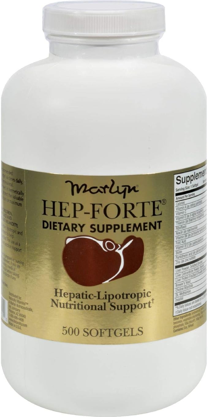 Hep-Forte Hepatic-Lipotropic Nutritional Support 500 Sgels