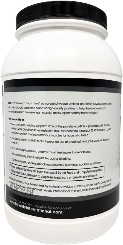 Beverly International UMP Protein Powder, Strawberry. Unique Whey-Casein Ratio Builds Lean Muscle. Easy to Digest. No Bloat. (32.8 oz) 2lb .8 oz