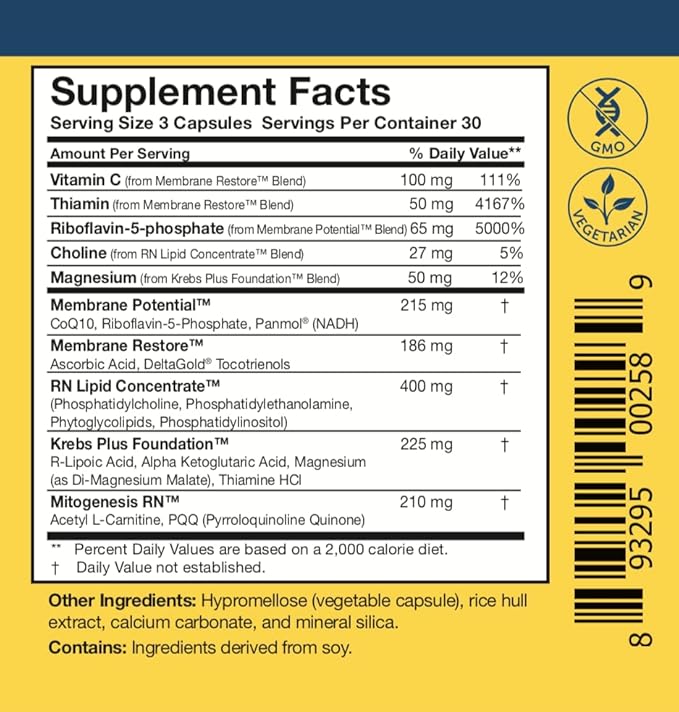 Researched Nutritionals Mens & Womens Vitamins for Energy Support - Optimized Energy Duo - Adrenal Support & Mitochondrial Supplements to Promote Optimal Cellular Energy - ATP 360 & Energy Multi-Plex