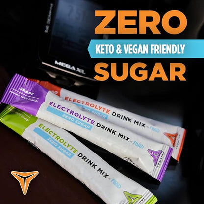 Zero Sugar, Keto Electrolyte Powder, Hydration Packets, Made in USA (Variety, 25 Count)