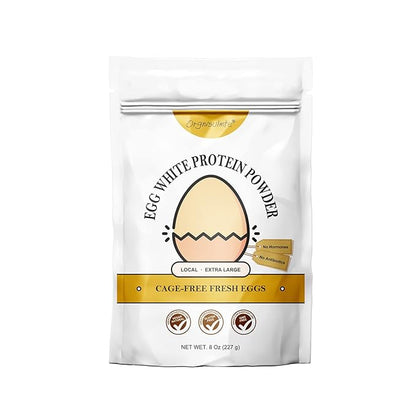 Orgnisulmte Egg White Protein Powder 8 Oz, Pasteurized Dried Egg Whites Protein, Gluten-Free, Non-GMO, Unflavored, Free Range High Whip for Baking, Desserts 227g