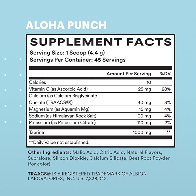 Cira Hydration Electrolytes Powder for Women - Electrolyte Drink Mix with Himalayan Salt for Dehydration Relief - 45 Servings, Fruit Punch