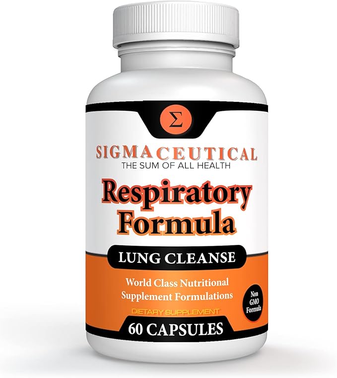 Respiratory Formula - Lung Cleanse for Smokers - Breathe Clear, Healthy & White - Lung Detox for Smokers - Respiratory Supplement for Lung Health - 60 Capsules