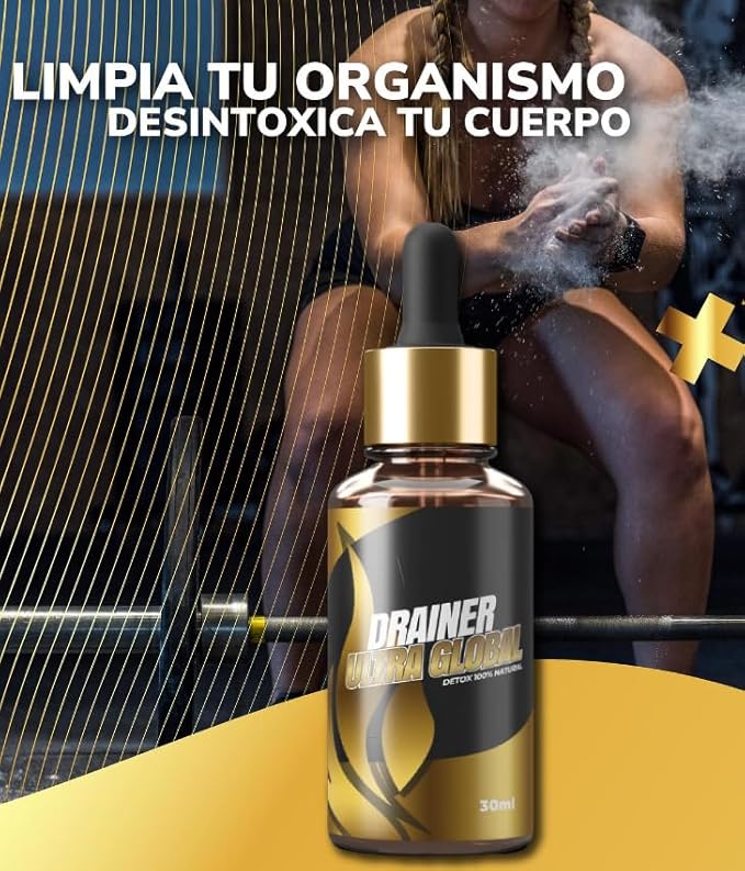 Eliminador de Grasa ULTRAGLOBAL DIURETICO 30 ml. Complemento Ideal que te ayuda bajar de peso, eliminar retención de líquidos, Tonificar masa Muscular magra y eliminar la ansiedad, Drainer