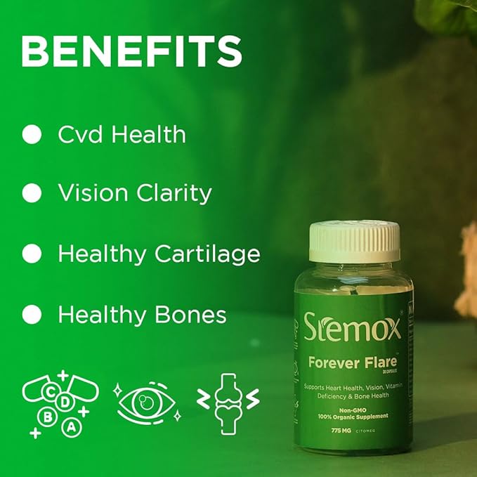 Forever Flare 775MG | Vitamin C | Multivitamins For Men | Ascorbic Acid | Multivitamin Women | 60 Capsules | Non-GMO | 100% Organic | Vitamina C | Womens Vitamins | Organic Vitamin C Supplement