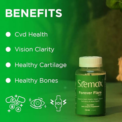 Forever Flare 775MG | Vitamin C | Multivitamins For Men | Ascorbic Acid | Multivitamin Women | 60 Capsules | Non-GMO | 100% Organic | Vitamina C | Womens Vitamins | Organic Vitamin C Supplement