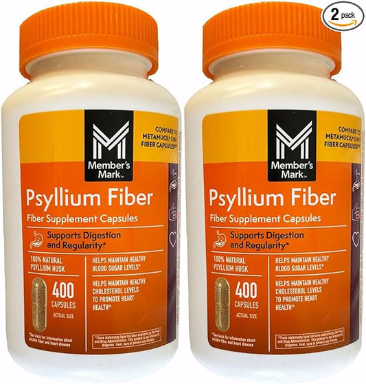 Member's Mark Fiber Capsules 2Pack (400 Count) Liquids, Toothpaste, etc. for at Least