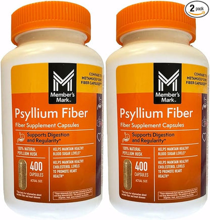 Member's Mark Fiber Capsules 2Pack (400 Count) Liquids, Toothpaste, etc. for at Least