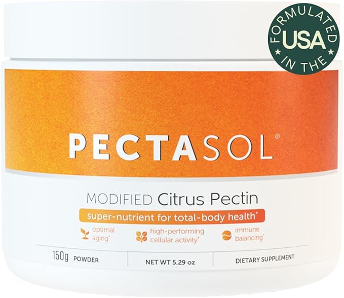 PectaSol Modified Citrus Pectin – 150g Powder – Total-Body Health Supplement to Support The Heart, Immune System, Inflammation Response & Healthy Aging + Maintain Healthy Galectin-3 Levels