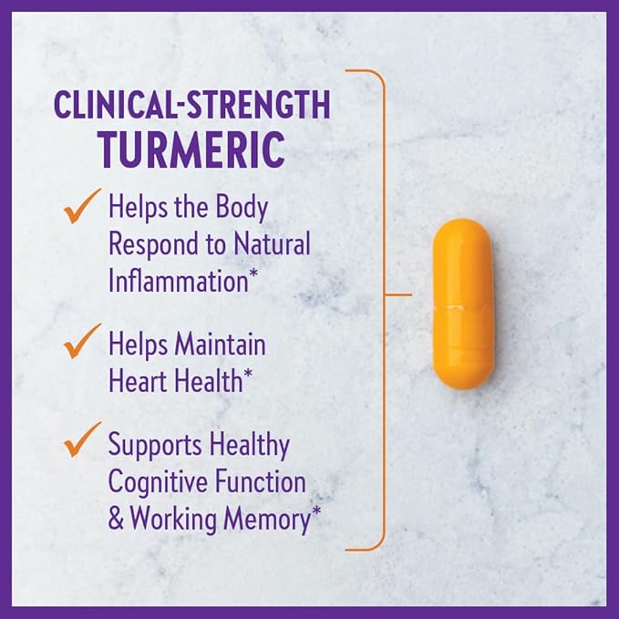 New Chapter Turmeric Supplement, One Daily, Heart, Brain & Healthy Inflammation Support, Supercritical Turmeric Curcumin Means No Black Pepper Needed, Non-GMO, Gluten Free – 60 Count (2 Month Supply)