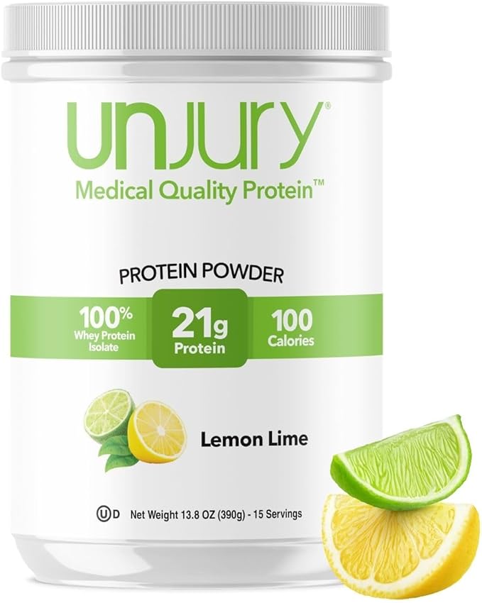 Whey Protein Powder | Lemon Lime | 21g 100% Whey Isolate Protein Powder | Low Carb and Lactose Free | Gluten Free | Certified Kosher | 15 Servings