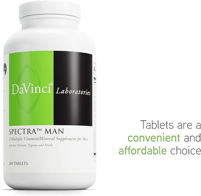 DAVINCI Labs Spectra Man - Dietary Supplement to Support Immune System Function and Men's Unique Needs - with Vitamins, Minerals, Amino Acids, Herbs, Digestive Enzymes and Fatty Acids - 240 Tablets