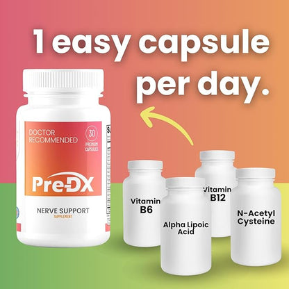 Nerve Support Supplement - Advanced L-Methylfolate Multivitamin w/Vitamin B-Complex & More for Resistance Enhancement - 3rd Party Tested L-methylfolate Supplement - 30 Capsules