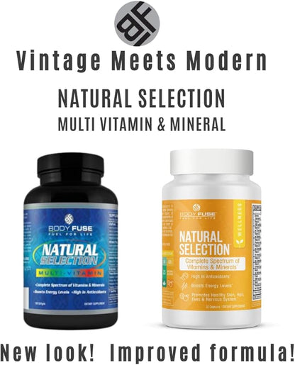 Natural Selection Multi-Vitamin | Immune Support & Antioxidant Cell Protection | Gelcap 30 Servings
