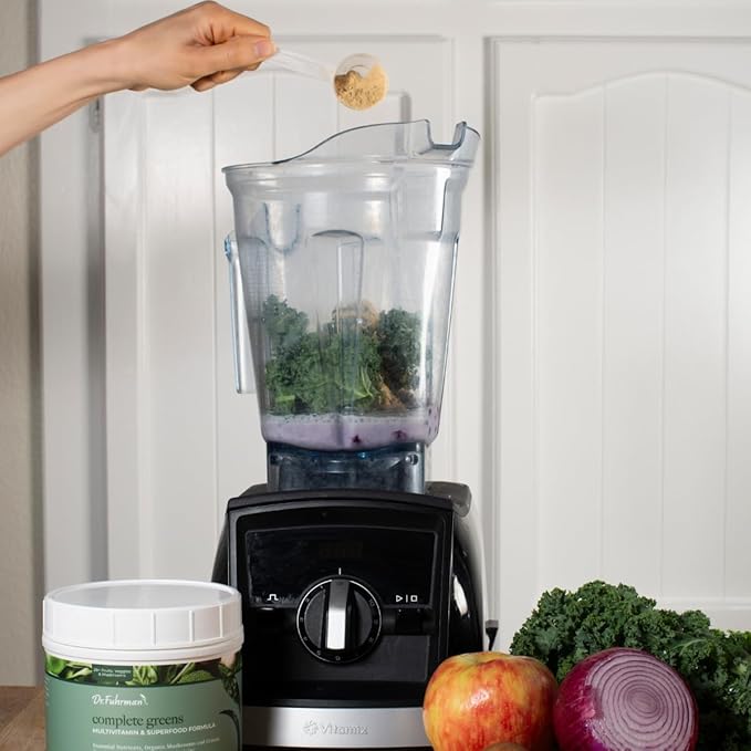 Dr. Fuhrman Complete Greens Multivitamin and Superfoods Formula - Premium Powdered Greens Superfood for Optimal Health and Nutrition (30 Servings)