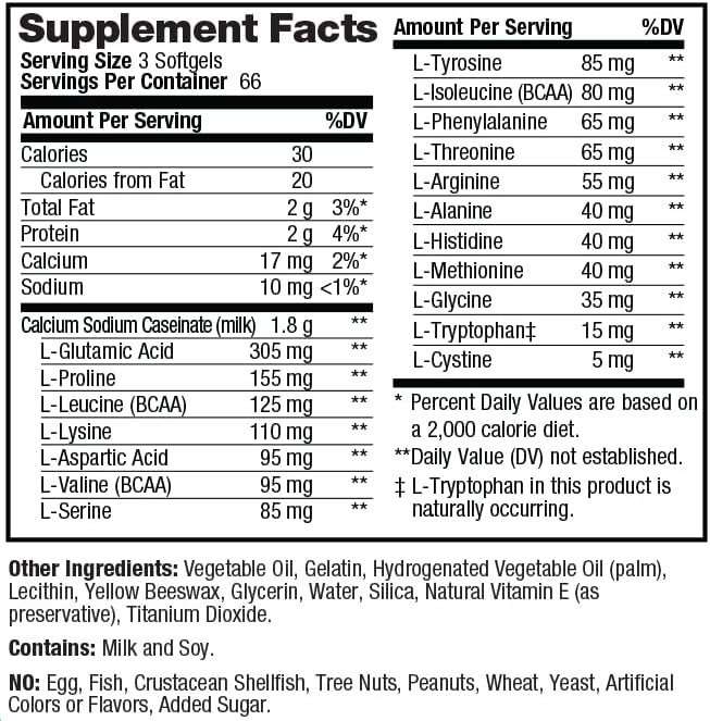 PROLAB Amino GEL-CAPS, 200-Count