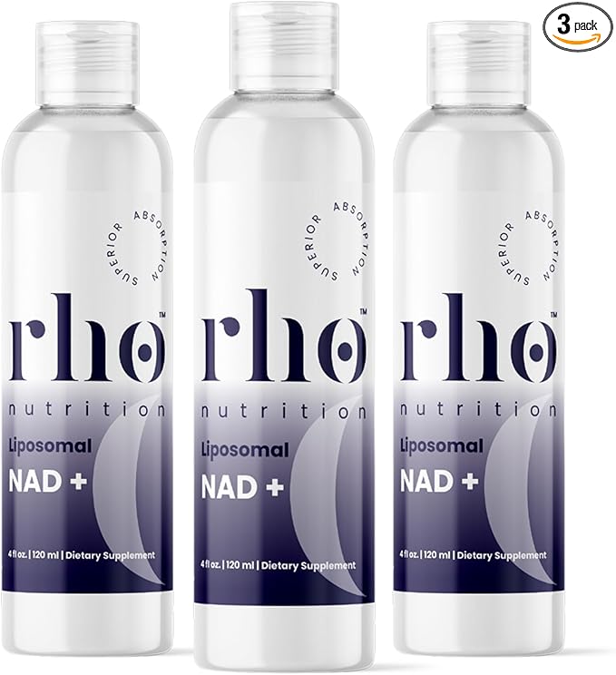 Liposomal NAD+ (3 Pack) - Ultra High Absorption Liquid NAD+ Supplement - NMN or Nicotinamide Riboside Alternative - Supports Cellular Longevity, Healthy Aging, Energy and Metabolism