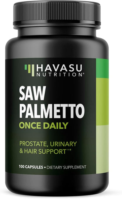 Saw Palmetto For Men Prostate Supplement - Prostate Support Supplement for Men's Health - Potent Saw Palmetto for DHT, Urinary and Prostate Health - Over 3 Month Supply Saw Palmetto Supplement