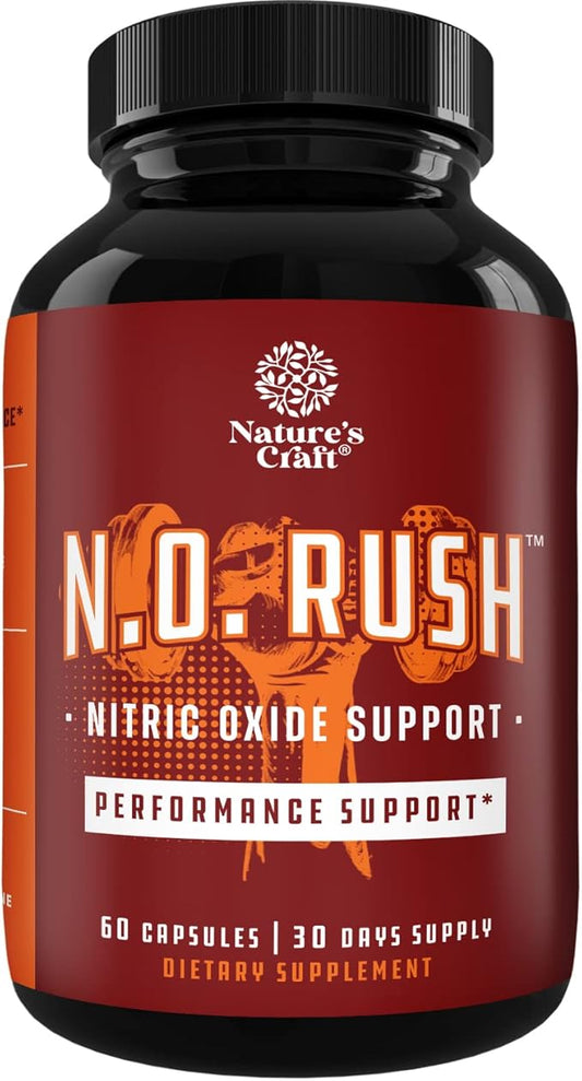 Nitric Oxide Booster Complex with L-Arginine & L-Citrulline – Amplifier for Increased Endurance – Powerful Antioxidant – Weight Loss Support Vitamin for Men Women Teens