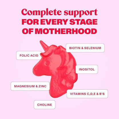 Hair Gummy Prenatal Vitamins for Women Pregnancy with Vitamin B6 - Pre Natal Multivitamin for Women & Folic Acid - 60 Prenatal Gummies - Hair Gummies for Women with Folic Acid (1Pack)