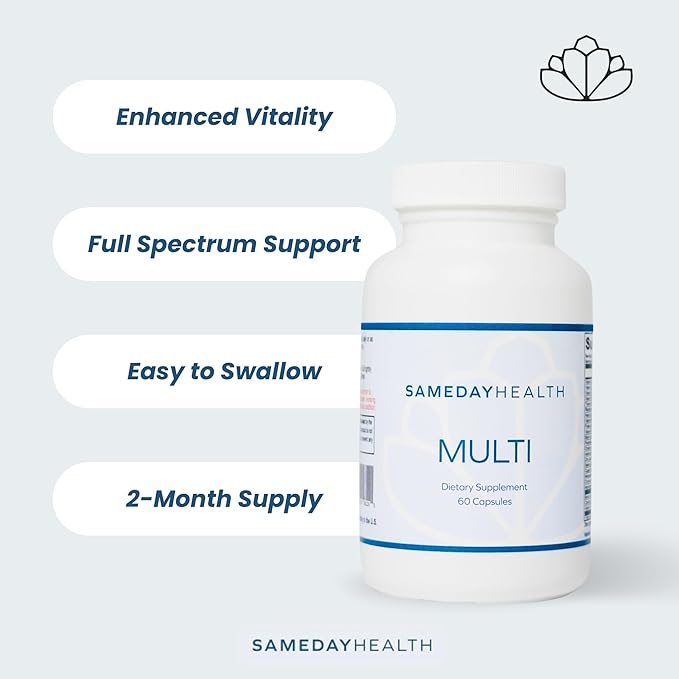 Multi Dietary Supplement – Integrative Functional Health Formula, 60-Day Supply, Complete Multivitamin for Men and Women
