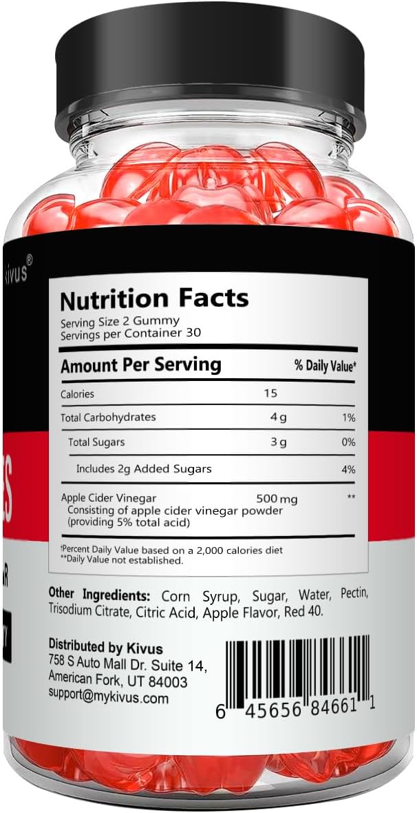 kivus Keto Fusion Gummies - Keto Fusion ACV Gummies (Single, 60 Gummies)