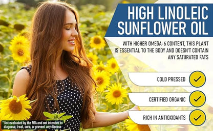 Omega 3 6 Parent EFA Fish Oil Alternative, Organic Plant Based, Vegetarian, Burpless, No Fishy Aftertaste (120 Soft Gels) by YES Your Essential Supplements. Made in USA.