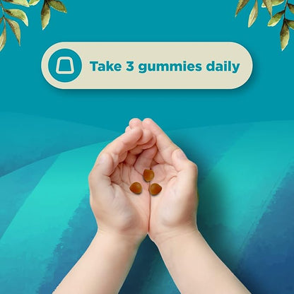 Vegan Brain Focus Gummies for Kids - Kids Focus Supplement with Phosphatidylserine Bacopa Monnieri Green Tea Extract and More Focus Vitamins for Kids Mood Concentration Energy and Focus (2 Pack)