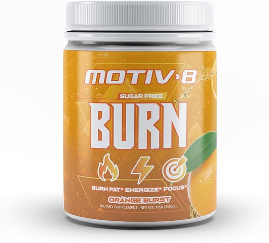 Motiv-8 Pre-Workout Performance, Sugar Free Pre-Workout, Boost Energy and Focus, Improve Workouts, Enhances Mood (30 Servings, Orange Burst)