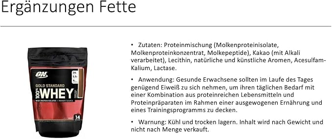 Optimum Nutrition Gold Standard 100% Whey Protein Powder, Double Rich Chocolate, 1 Pound