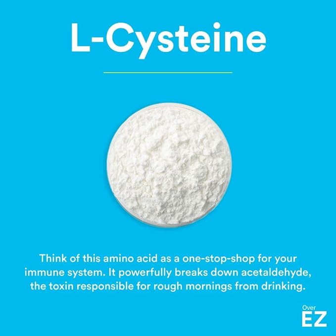 OVER EZ Pre-Drink Supplement - [$1.30 x Serving] Party Recovery & Prevention Pills for a Night Out & Better Mornings, Milk Thistle, Amino Acids, Vitamin Bs (30 Servings)