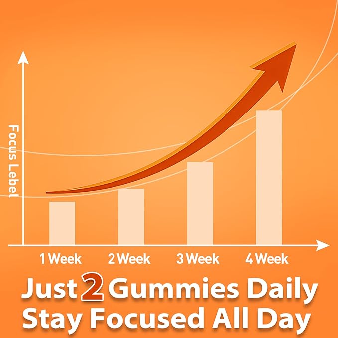 Lions Mane Gummies, Organic Lion's Mane Extract to 2500mg, Brain Supplements for Memory and Focus, Immune & Relaxation, Lions Mane Gummies for Adults, with Ashwagandha & Alpha GPC, 60 Mushroom Gummies