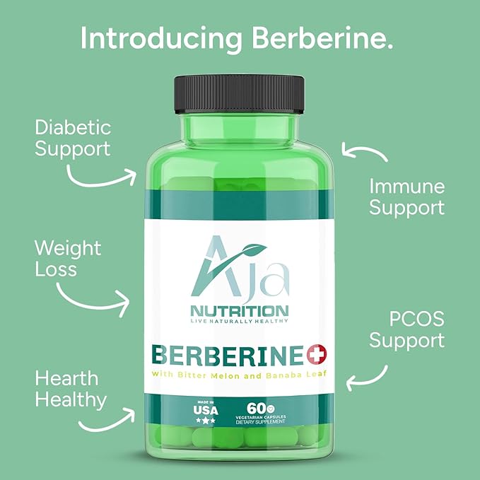 Berberine + with Banaba Leaf and Bitter Melon, Multivitamin, Comprehensive Support, Antioxidant Rich (60 Servings)