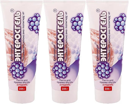 Sweet Enterosgel Set of 3 Toxin Binding Gel for Cleansing The Gut 225G Pack of 3