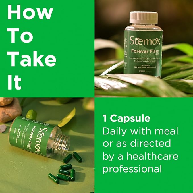 Forever Flare 775MG | Vitamin C | Multivitamins For Men | Ascorbic Acid | Multivitamin Women | 60 Capsules | Non-GMO | 100% Organic | Vitamina C | Womens Vitamins | Organic Vitamin C Supplement