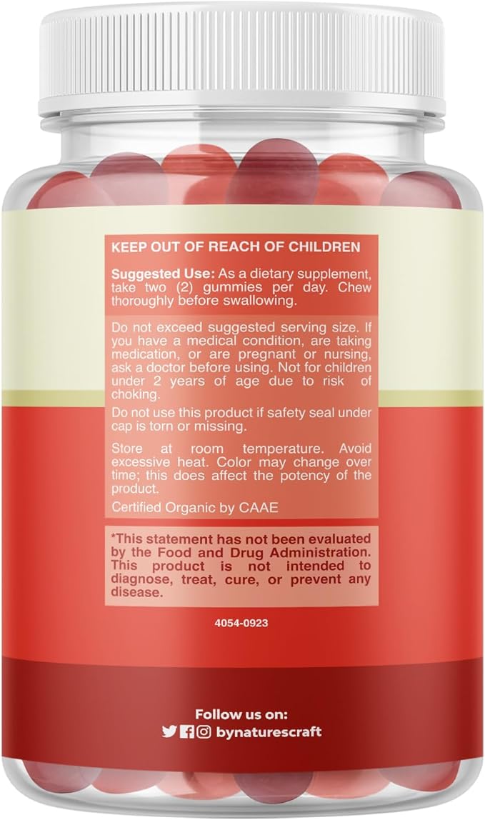 Organic Vitamin D Gummies for Adults - Daily Immune Support Gummies with Vegan Vitamin D3 2000IU - USDA Organic Vitamin D3 Gummies for Adults Wellness - Non GMO Gluten Free - 2 Month Supply