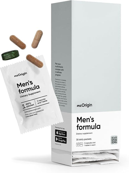 Multivitamin for Men, Full-Spectrum Supplement with Zinc, Vitamin D, C, B12, Maca, Biotin, Saw Palmetto – 82 Wholesome Nutrients for Men's Health Support, Energy, Healthy Hair, 30 Day Supply