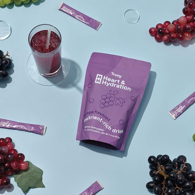 Truvy Heart & Hydration, Grape Flavor (30 Individual Packets)