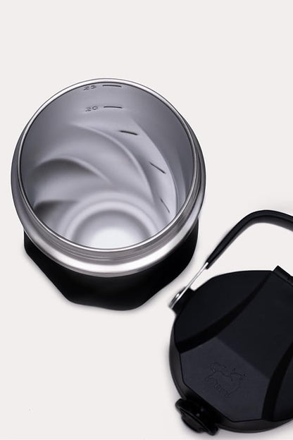 Shaker Bottle –26oz Double Wall Stainless Steel, No Mixing Tools Needed,Ideal for Protein Shakes,Water, Smoothies, Cocktails –Leak-Proof, Copper-Insulated, BPA-Free (Steel Commando)