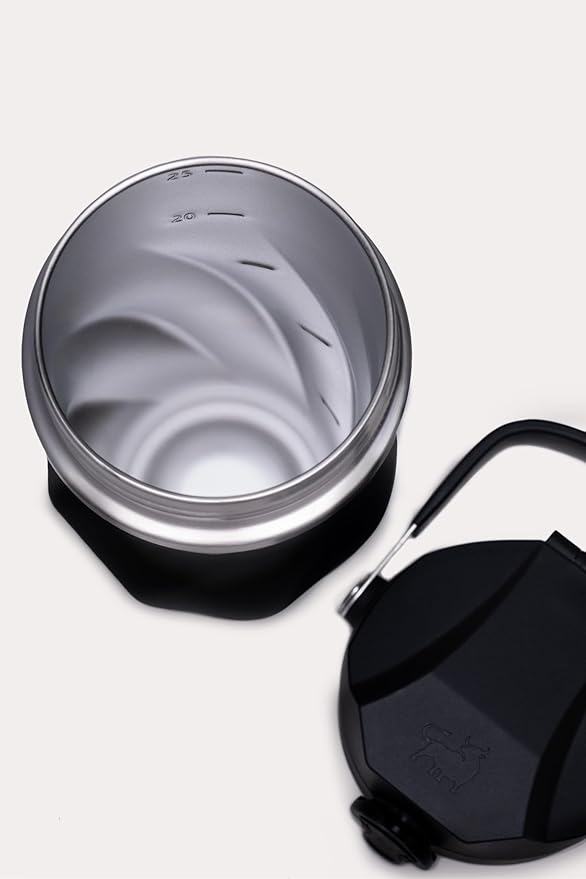 Shaker Bottle –26oz Double Wall Stainless Steel, No Mixing Tools Needed,Ideal for Protein Shakes,Water, Smoothies, Cocktails –Leak-Proof, Copper-Insulated, BPA-Free (Arctic Pearl)