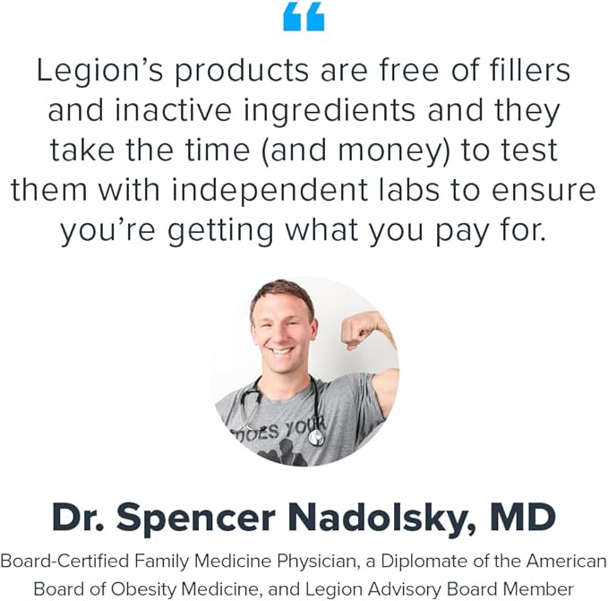 Legion Recharge Post Workout Supplement - All Natural Muscle Builder & Recovery Drink With Micronized Creatine Monohydrate. Naturally Sweetened & Flavored, Safe & Healthy. (Blue Raspberry, 60 Serving)