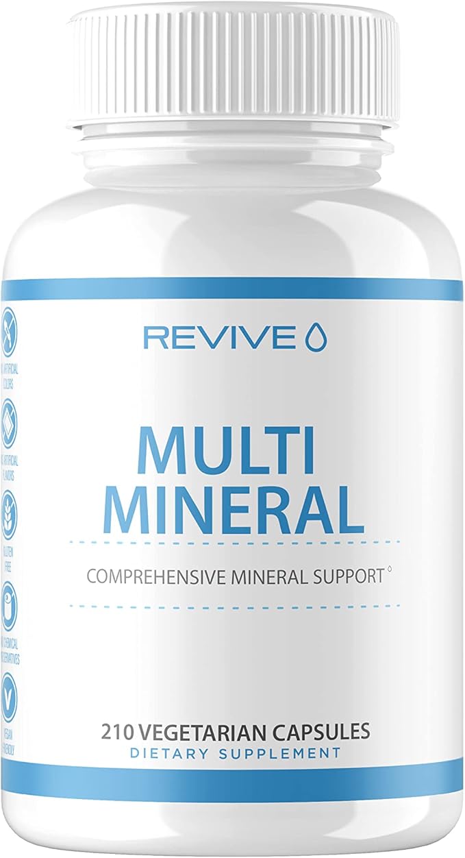Revive MD | Multi Mineral | Promotes Healthy Bone Density for Men and Women | Supports Skeletal Strength | Broad Spectrum Mineral Support | 210 Capsules
