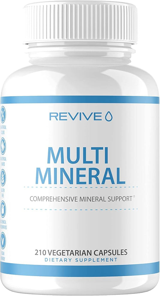 Revive MD | Multi Mineral | Promotes Healthy Bone Density for Men and Women | Supports Skeletal Strength | Broad Spectrum Mineral Support | 210 Capsules