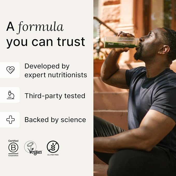 Huel Daily Greens Watermelon | Superfood Greens Powder | 91 Vitamins, Minerals, and Wholefood-Sourced Ingredients | Adaptogens, Antioxidants, Gut-Friendly Probiotics | 30 Servings