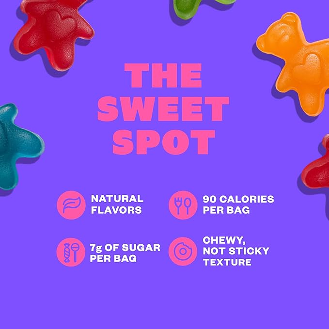 Tandy Belly Bears Fiber & Probiotic Gummies I Daily Digestive Health Gummies for Gut Health with Fresh Fruit Medly Flavor I Gluten-Free Fast-Acting Dietary Supplement Gummy I 6-Pack