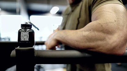 Protein Powder & Supplement Funnel Keychain, Portable To-Go Container for The Gym, Workouts, Fitness, & Travel - TSA Approved, No Pain No Champagne