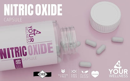 Nitric Oxide Supplement, Boosting Nitric Oxide Production and Blood Pressure, Gluten Free, Non-GMO, Kosher (60)