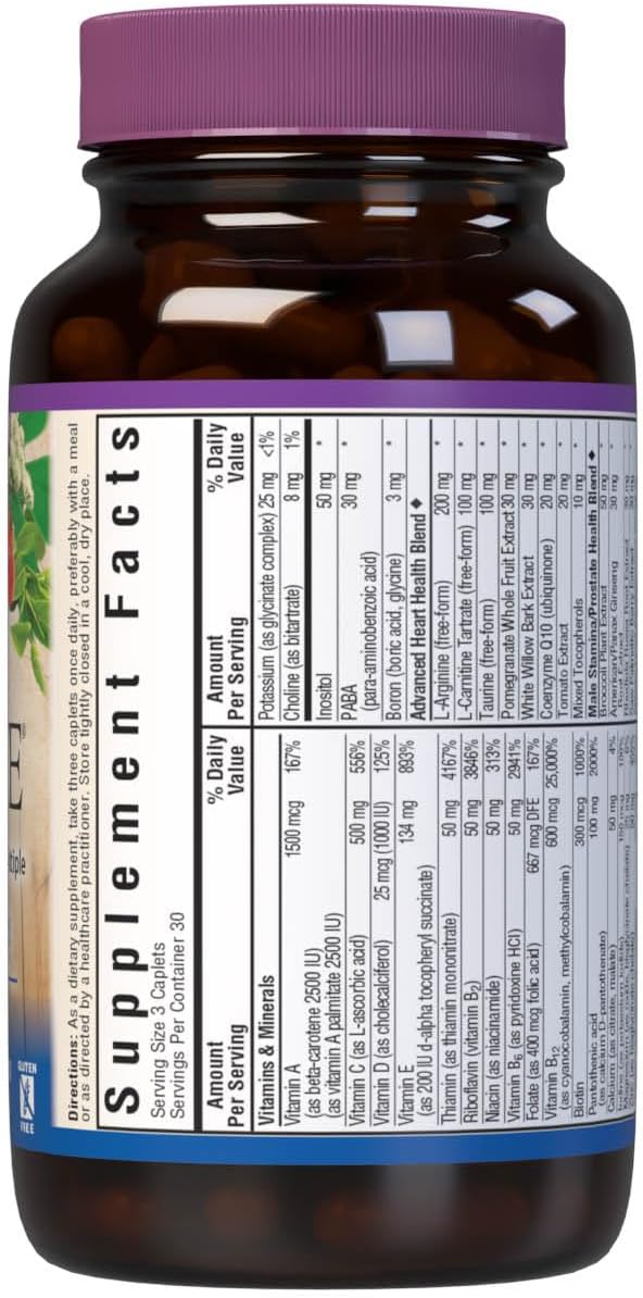 Bluebonnet Nutrition Men's Choice Whole Food-Based Multiple for Men 18-49, 90 Count