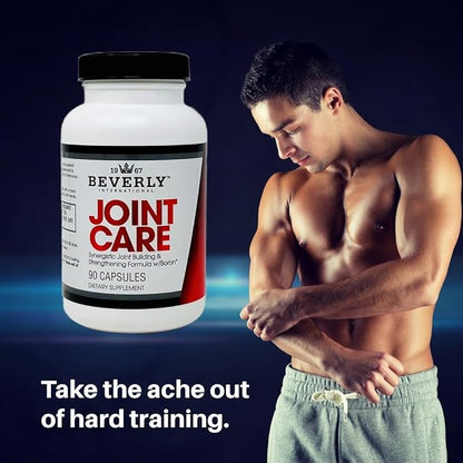 Beverly International Joint Care, 90 Capsules. All Over Joint Support. 3-Stage Collagen-Building Formula with Glucosamine, Chondroitin, MSM, Hyaluronic Acid. Increase Mobility with Less Discomfort.